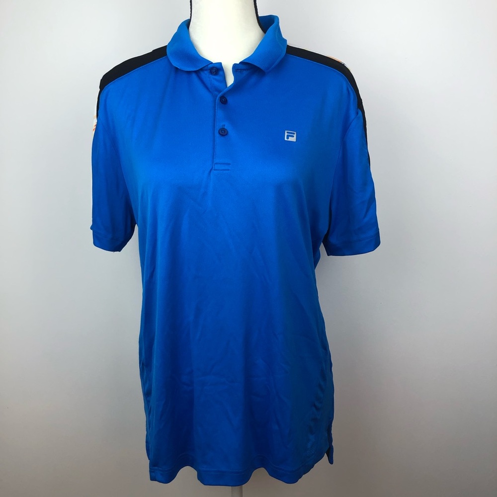 Men’s FILA Polo/Golf shirt Color Blue Size Large